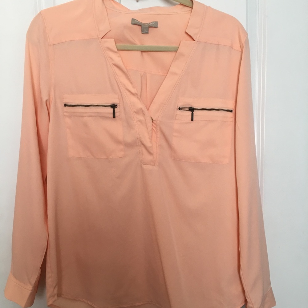 Banana Republic Peach/pink Small Blouse